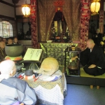 京都・地蔵院で家元が献茶